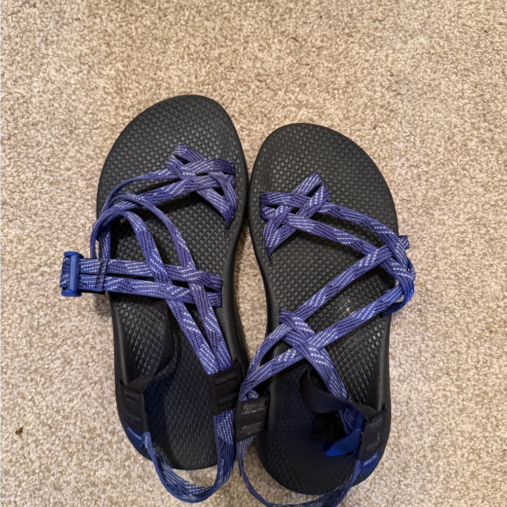 Chaco Black and Purple Women's Sandals